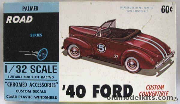 Palmer 1/32 1940 Ford Custom Convertible, 403 plastic model kit